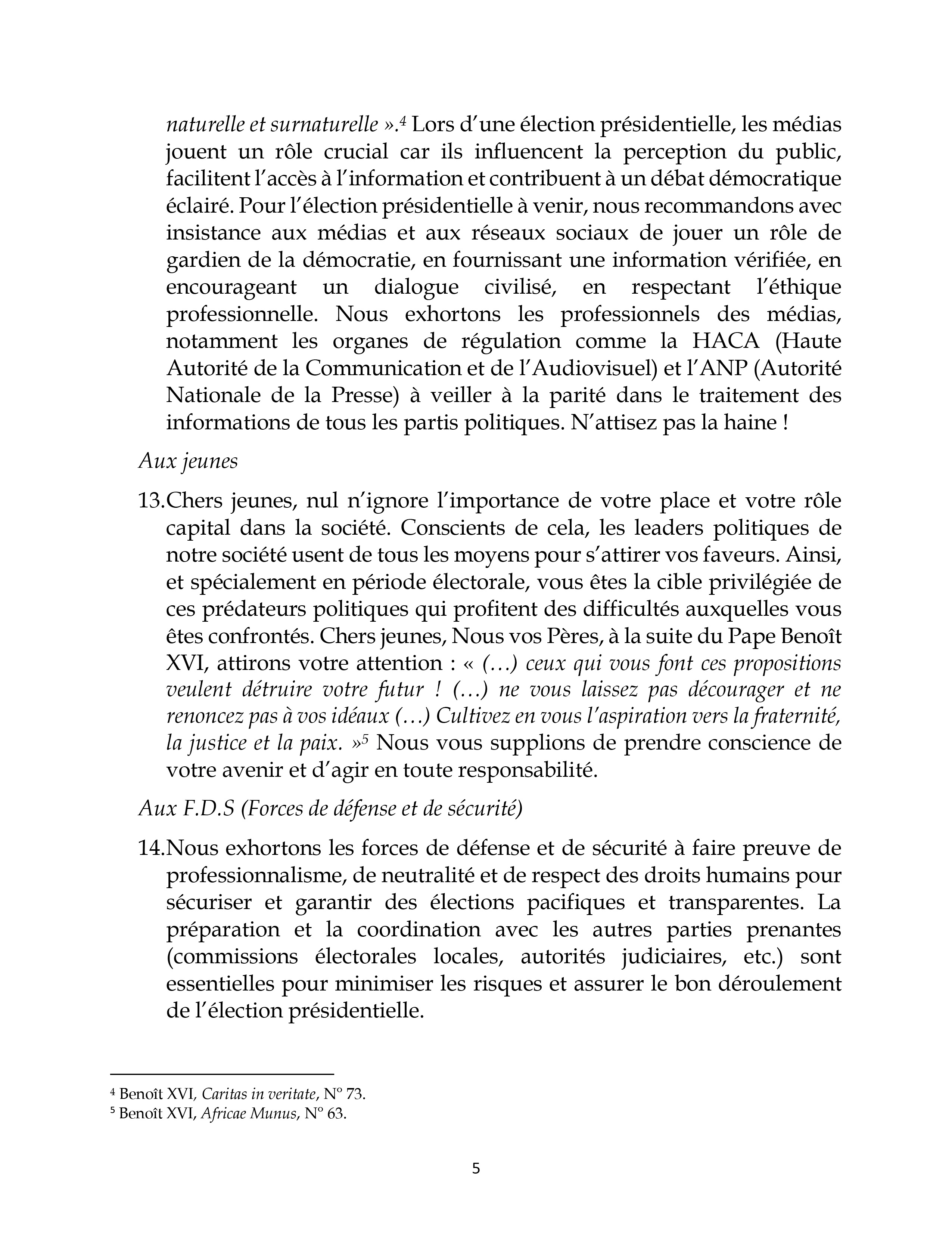 La conf�rence de ce lundi 24 mars 2025 anim�e par Son Excellence Mgr Marcelin YAO KOUADIO.